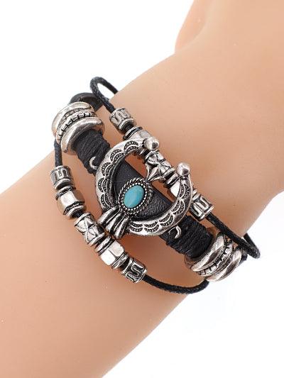 Western Faux Leather Blossom Bracelet - The Fringe Spa'Tique